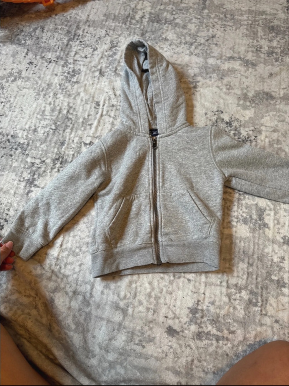 The Children's Place Light Gray Zip-Up Hoodie